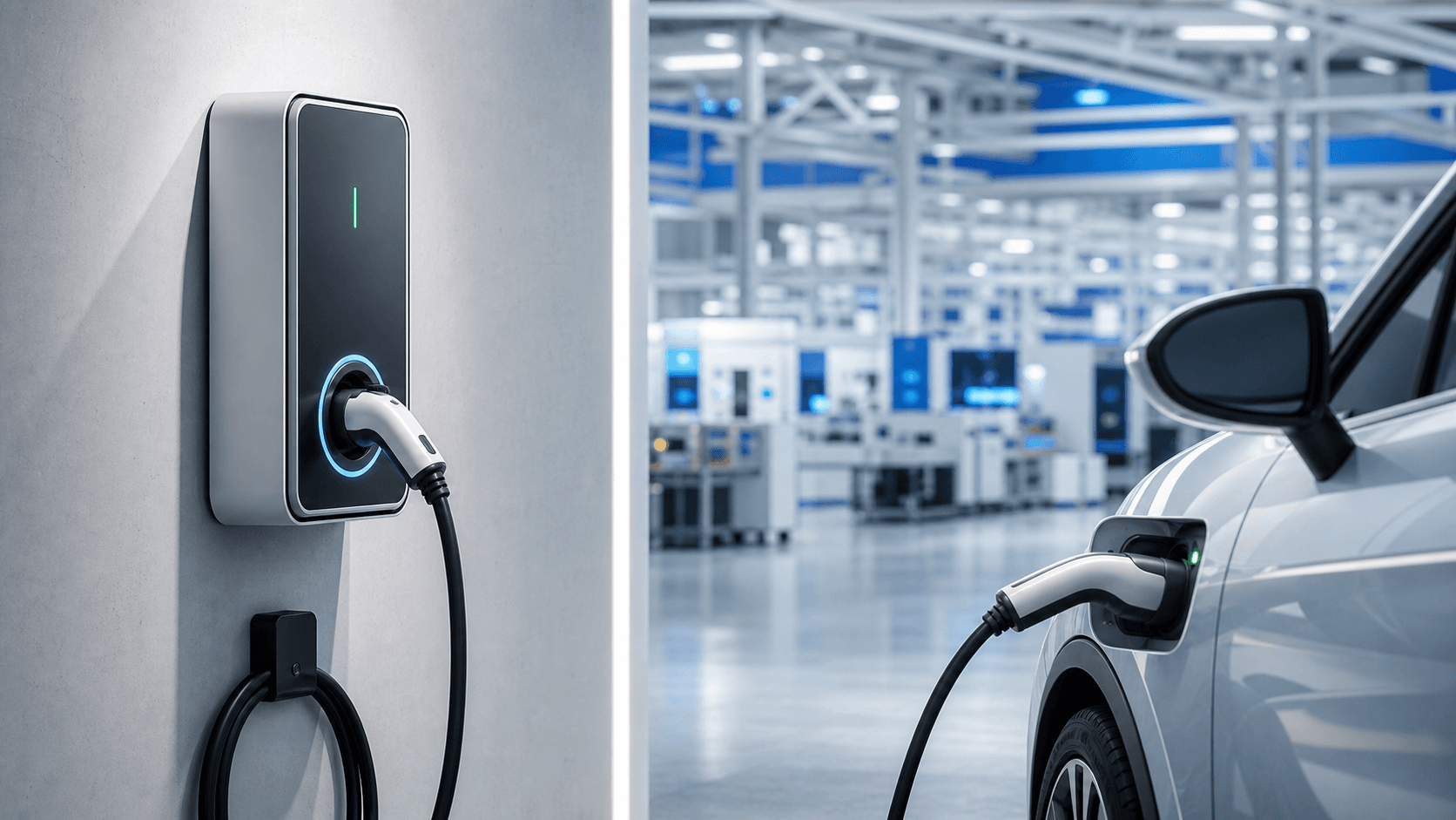 TWJ EV charging solution with compact charger hardware
