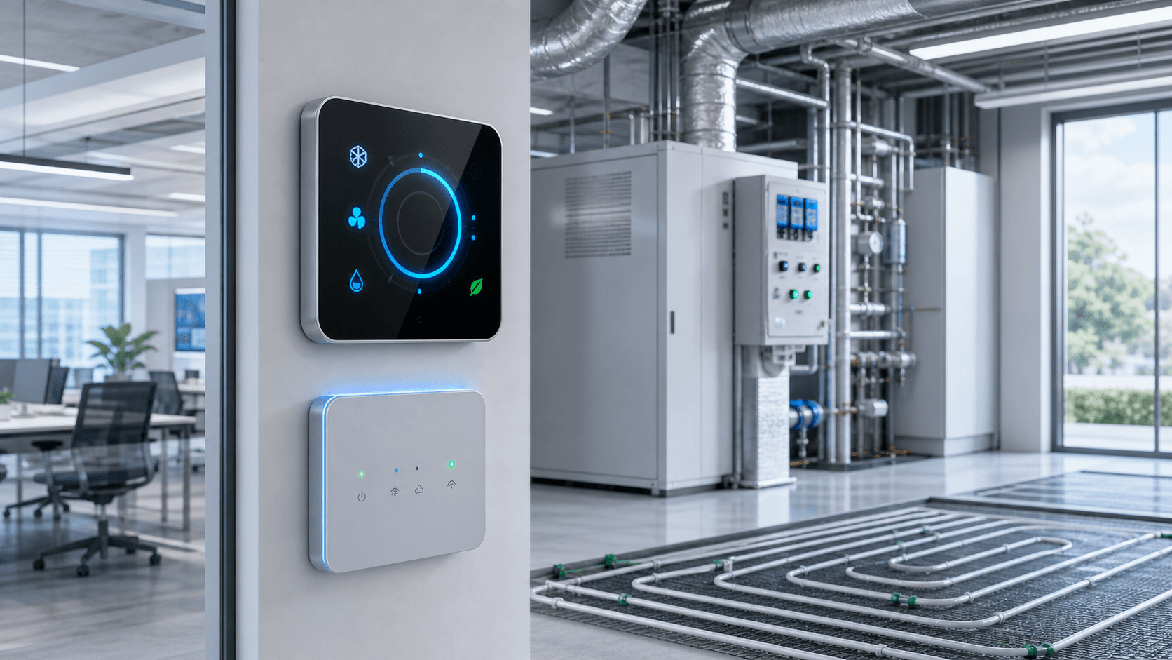 TWJ smart HVAC thermostat and control gateway solution